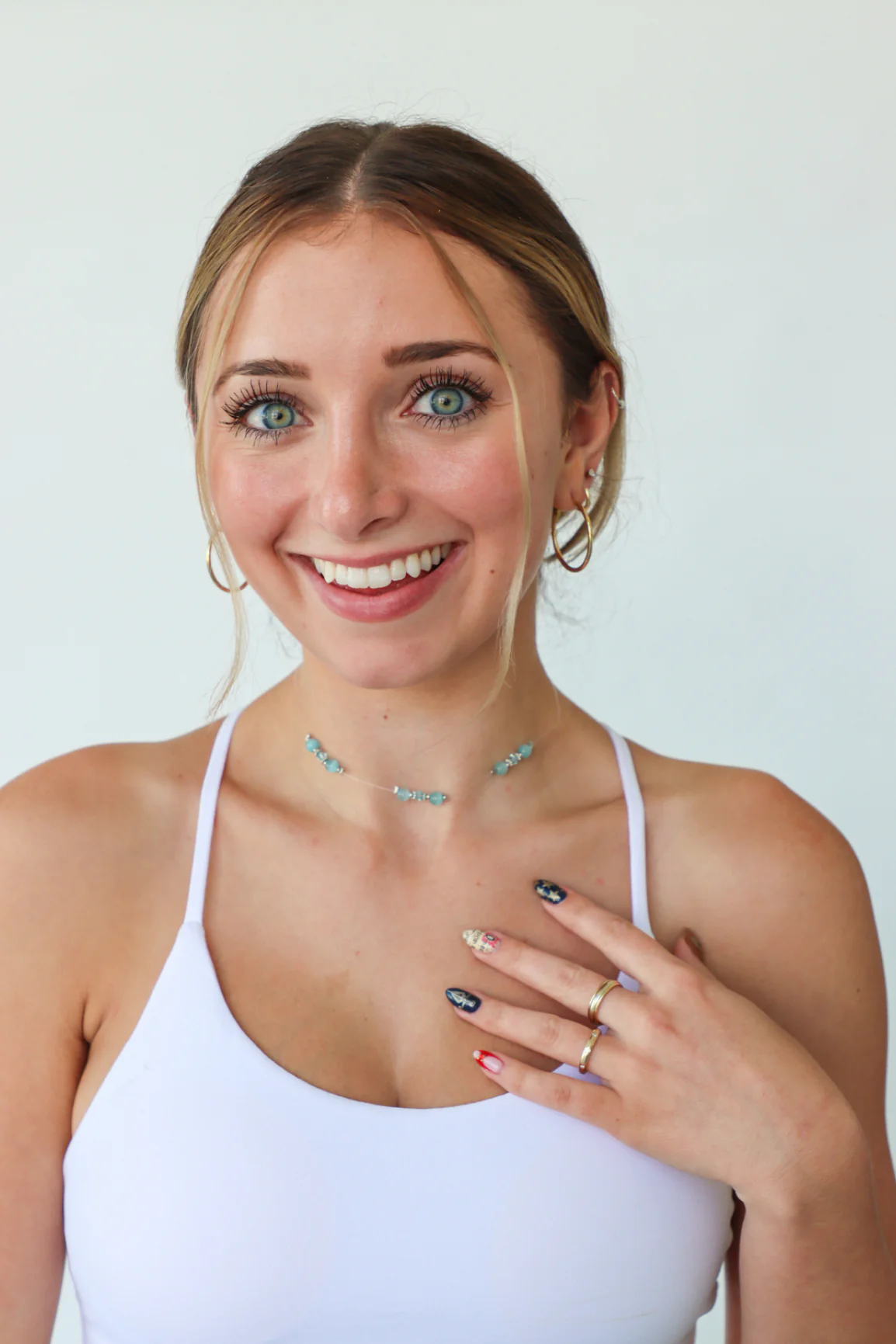 Aquamarine Choker Necklace