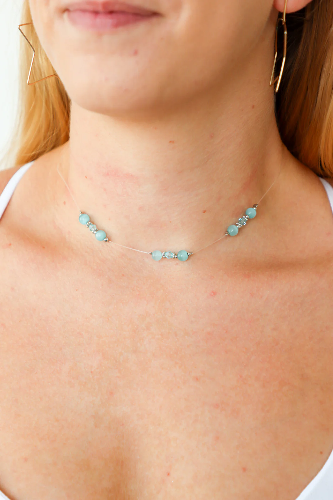 Aquamarine Choker Necklace - Image 2