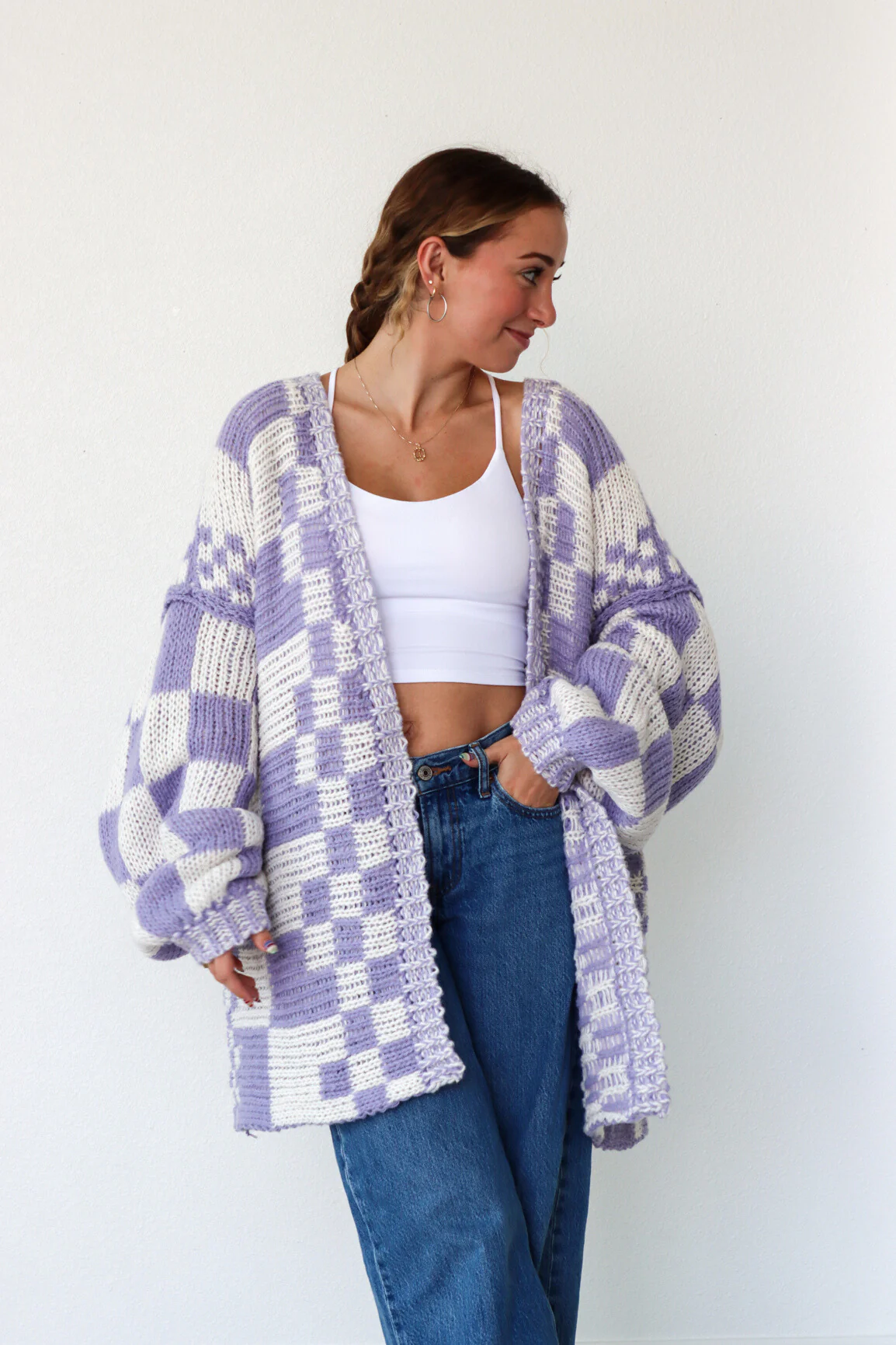 Check Me Cozy Cardigan - Image 5