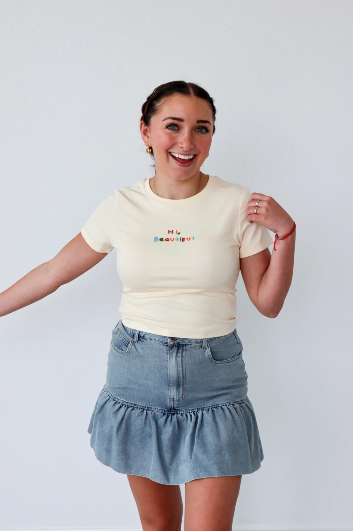 Hi Beautiful Tee - Image 4