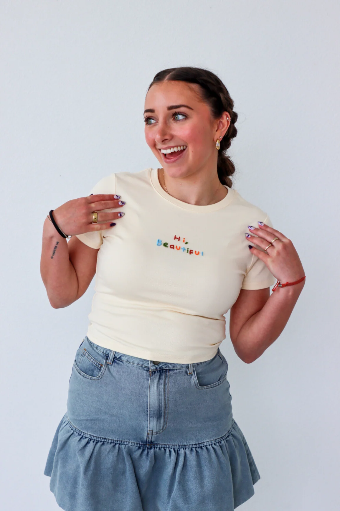 Hi Beautiful Tee - Image 5