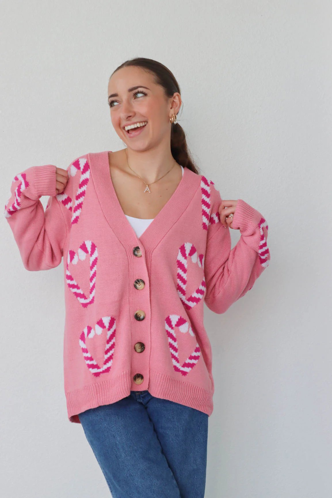 Merry In Pink Cardigan - Image 3