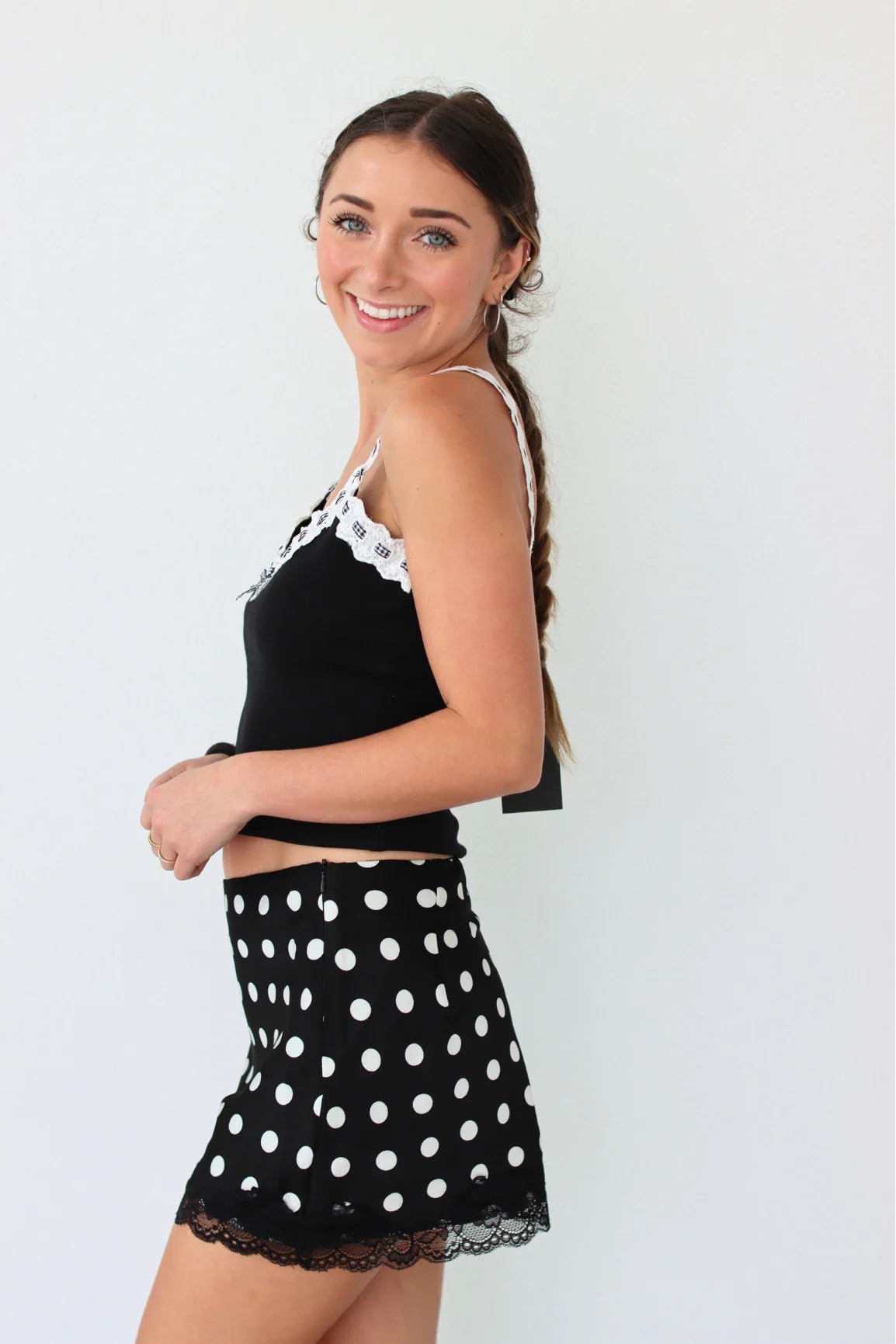 Moonlight Dottie Mini Skirt - Image 4