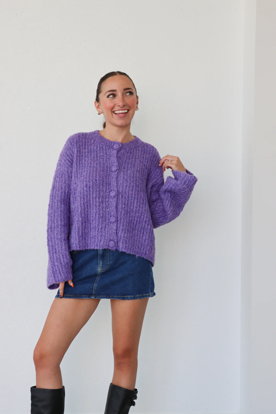 Plum Perfect Cardigan