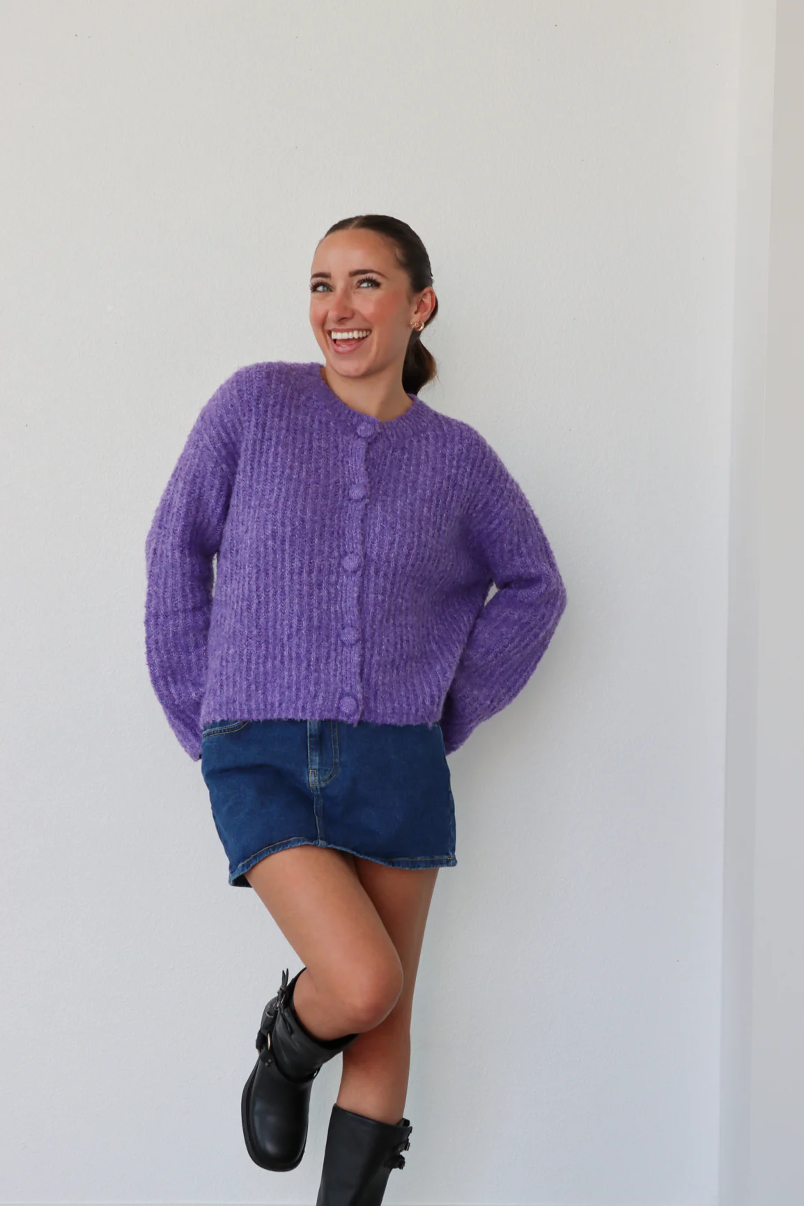 Plum Perfect Cardigan - Image 3